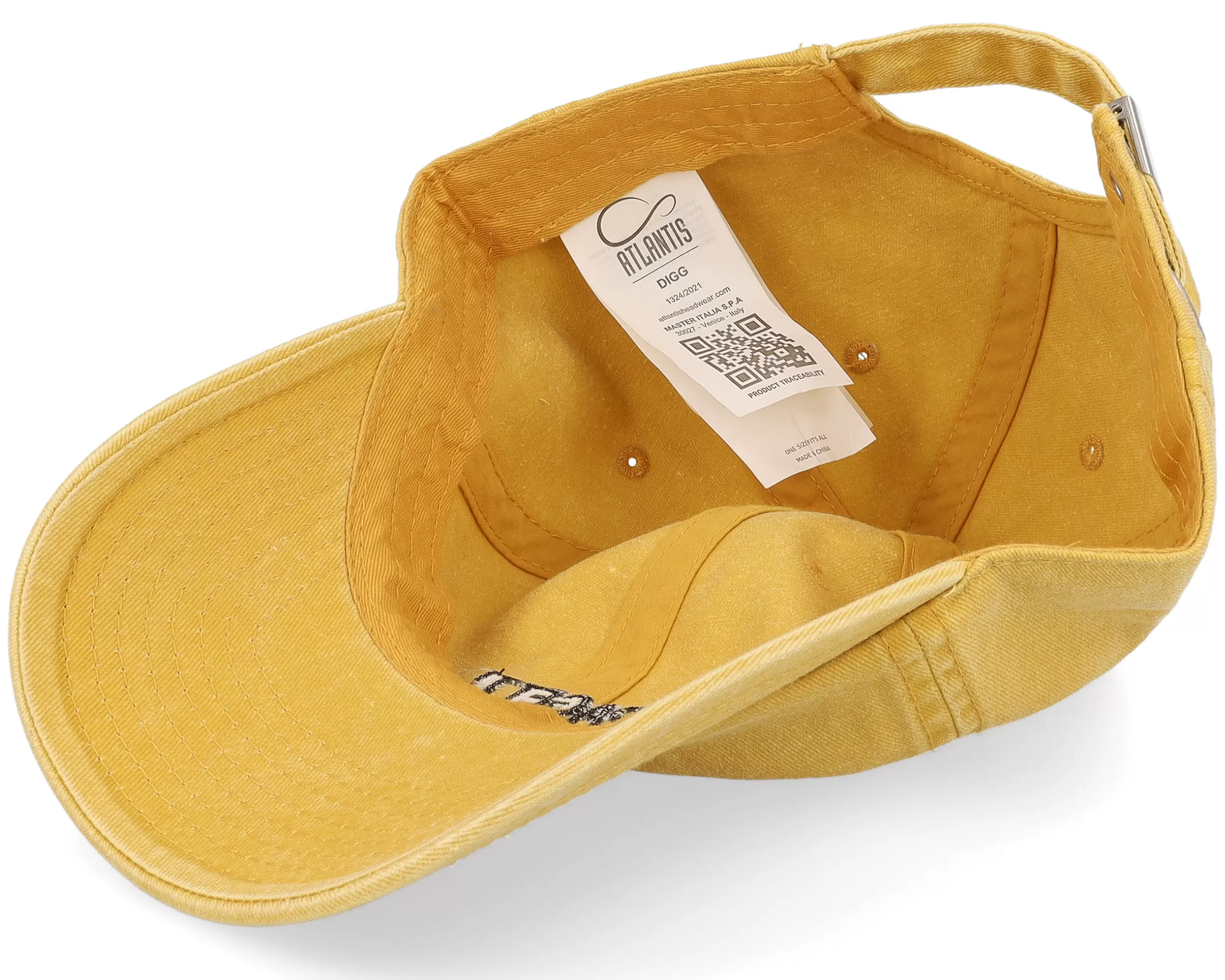 Spagetti Washed Mustard Dad Cap - Iconic 5 Spagetti Washed Mustard Dad Cap - Iconic - Image 5