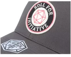 Roll For Initiative Logo Dark Grey - Flexfit -Fashion Hat Online OB3000418 1 6