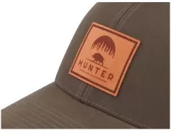 Boar Logo Patch Waxed Brown Adjustable - Hunter -Fashion Hat Online OB3000627 6