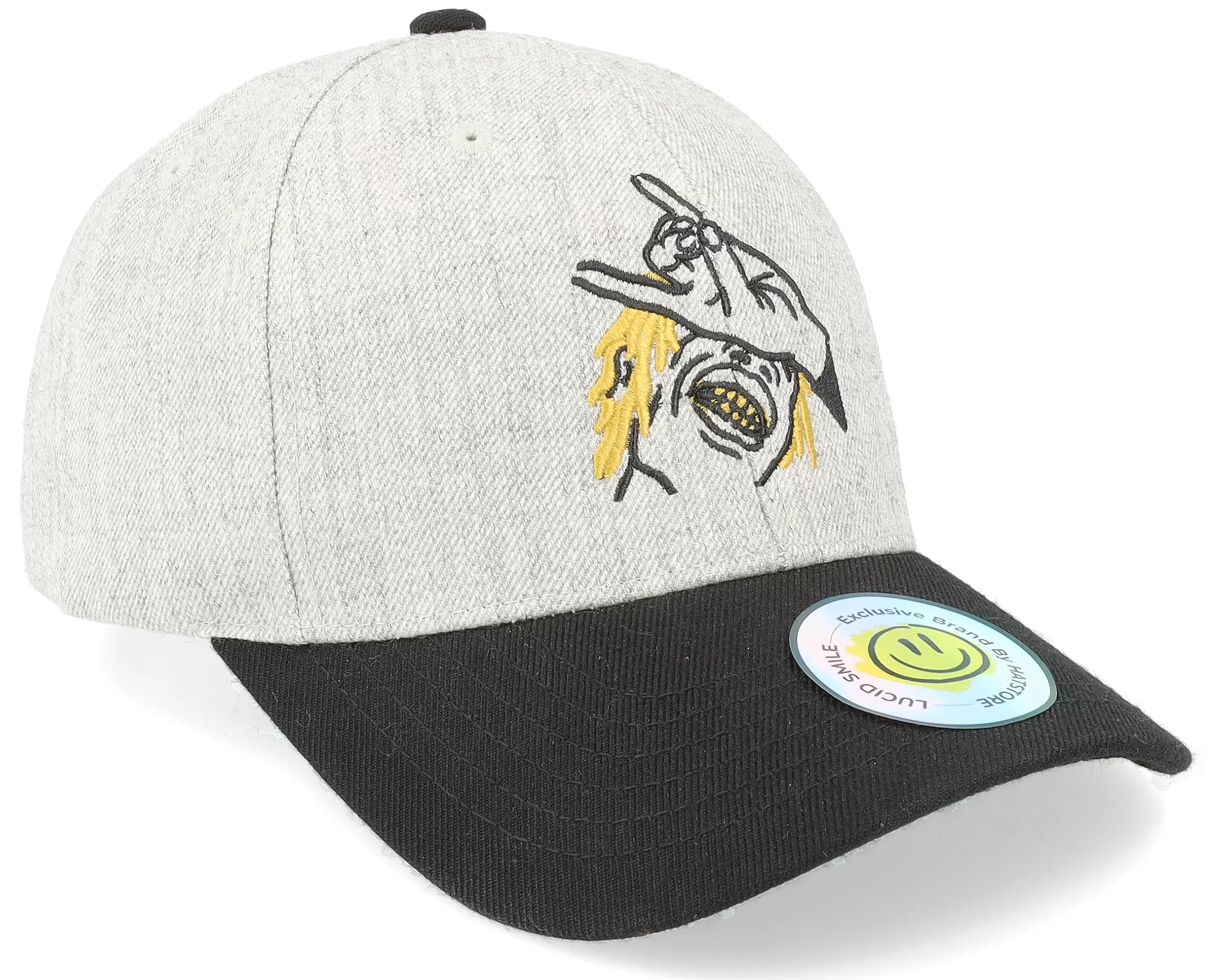 Dope Boy Heather Grey/Black Adjustable - Lucid Smile 2 Dope Boy Heather Grey/Black Adjustable - Lucid Smile - Image 2