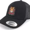 Tiger & Roses Black A-framed Trucker - Iconic