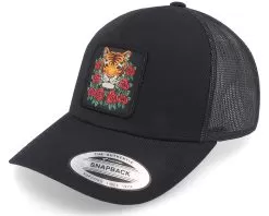 Tiger & Roses Black A-framed Trucker - Iconic