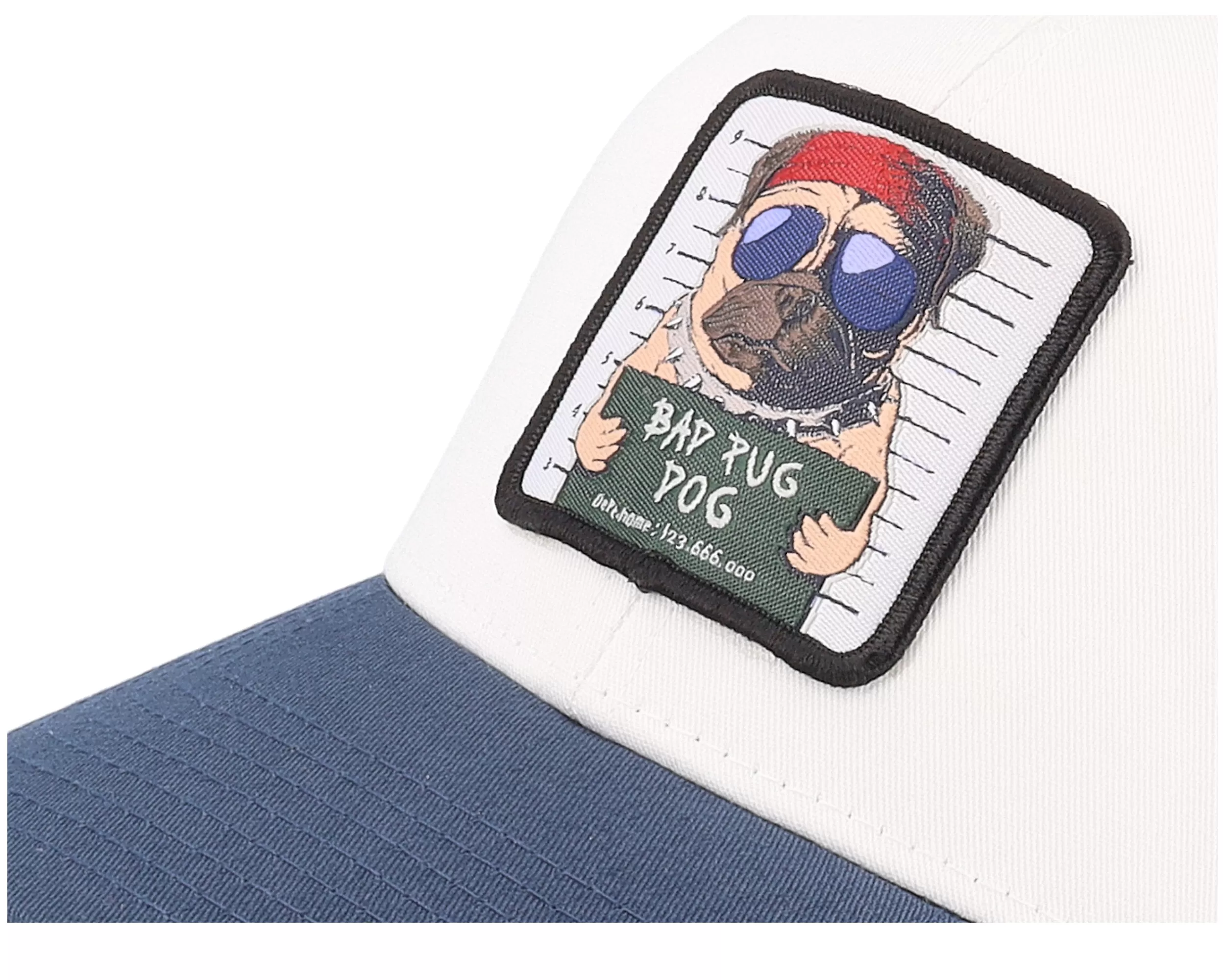 Bad Pug Dog Navy/White Trucker - Iconic 6 Bad Pug Dog Navy/White Trucker - Iconic - Image 6