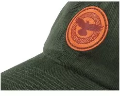 Raven Viking Heritage Cord Dark Olive Dad Cap - Vikings -Fashion Hat Online OB3001315 6