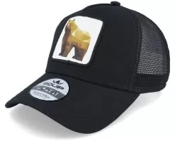 Geometry Bear Patch Black Trucker - Iconic