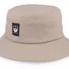 Bm Logo Blk Woven Khaki Bucket - Bearded Man