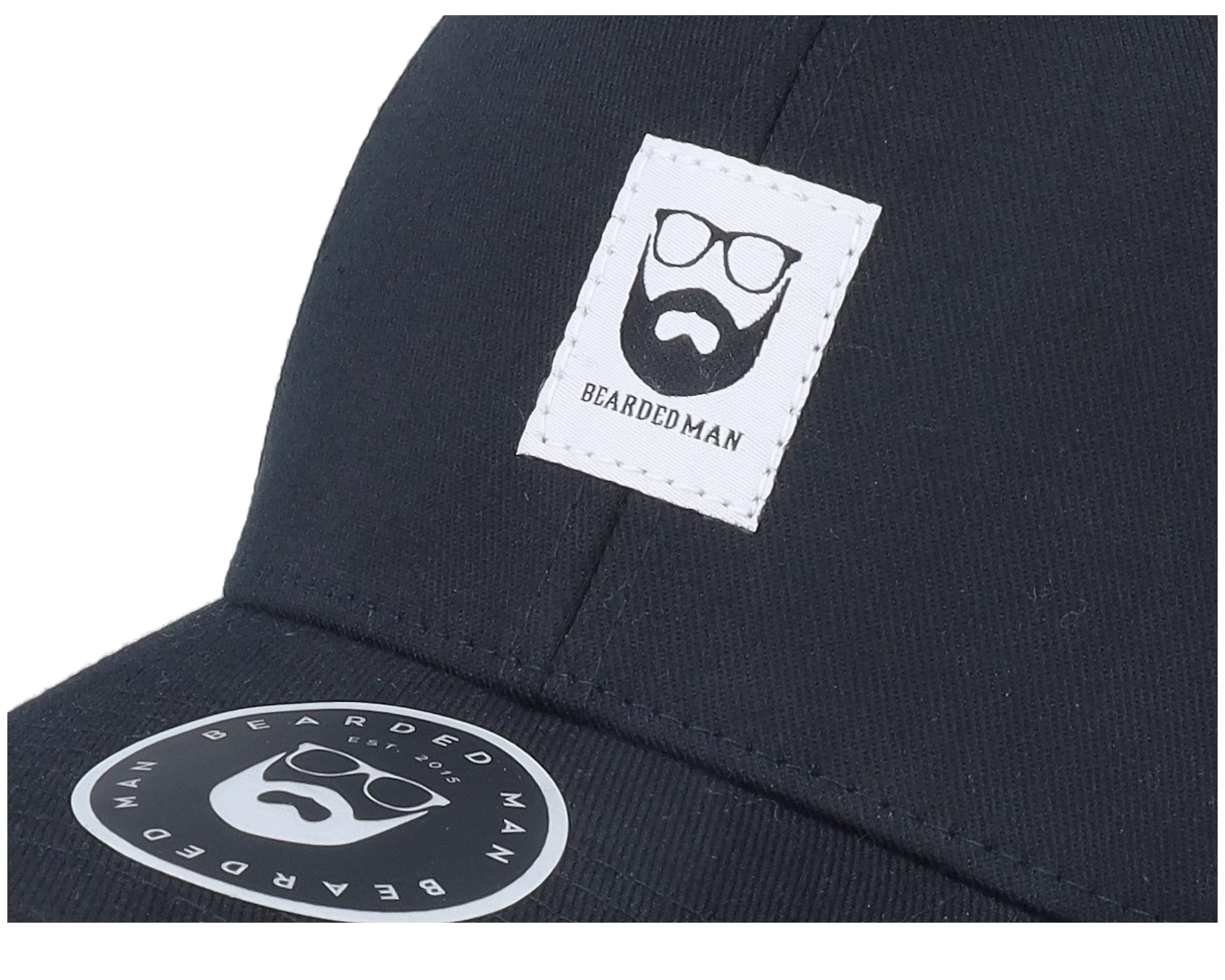 Bm Logo Wh Woven Black Flexfit - Bearded Man 6 Bm Logo Wh Woven Black Flexfit - Bearded Man - Image 6