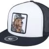 Bear Cap Man Classic White/Black A-frame Trucker - Bearded Man