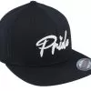 3d White Pride Logo Black Flat Brim Fitted - Fair