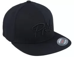 3d Black Pride Logo Black Flat Brim Fitted - Fair