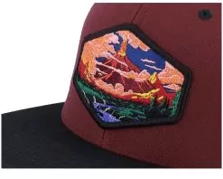 Vulcano Maroon Black Snapback - Wild Spirit -Fashion Hat Online OB3001959 6