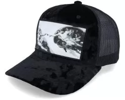 Creation Of Adam Velvet Black A-frame Trucker - Calza Pennello